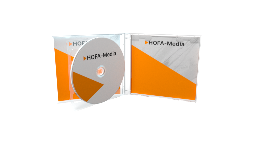 Setartikel Doppel-CD Box, tray schwarz