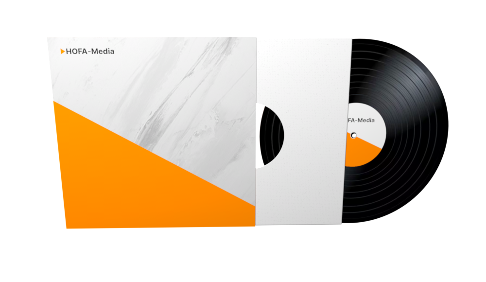 Vinyl in klassischem LP-Cover